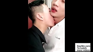 Two slim Asian twinks enjoy their prankish sex. GayWiz.com