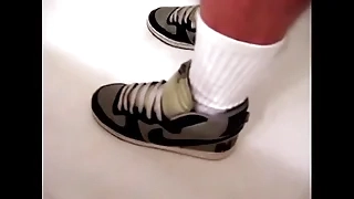 Piss my Jeans, Briefs, Nike Basketball Sneakers and White Team Socks