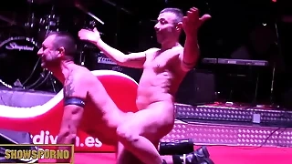 gay fuck on stage disgorge